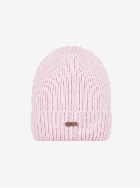 Light pink hat and scarf set