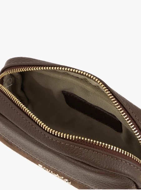 Ryłko Light Brown Small Leather &amp; Suede Bag
