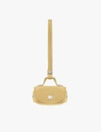 Yellow velour key ring