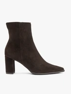 Kastanienbraune höhere Velourslederstiefel