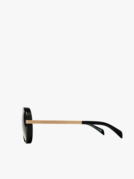 Czarne okulary unisex aviator