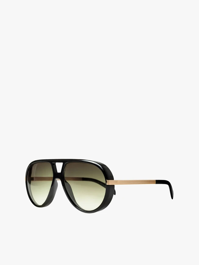 Czarne okulary unisex aviator
