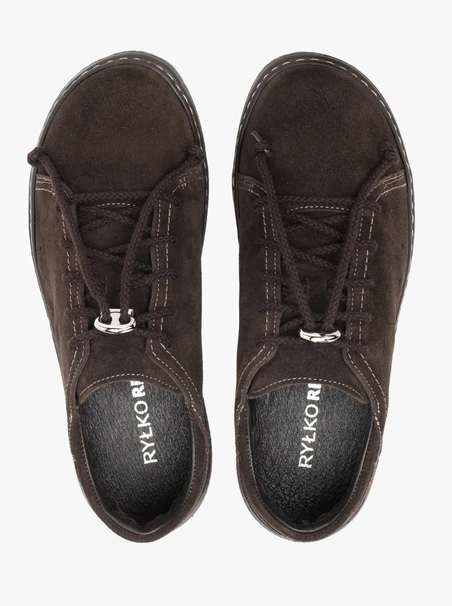 Dark brown sports half shoes