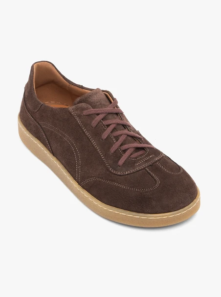 Dunkelbraune Barfuß-Halbschuhe