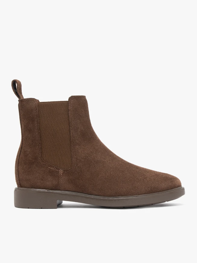 Brown leather slippers