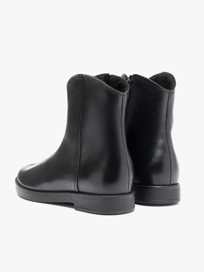 Schwarze Cowboystiefel aus Leder