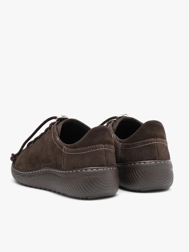 Dunkelbraune Sporthalbschuhe
