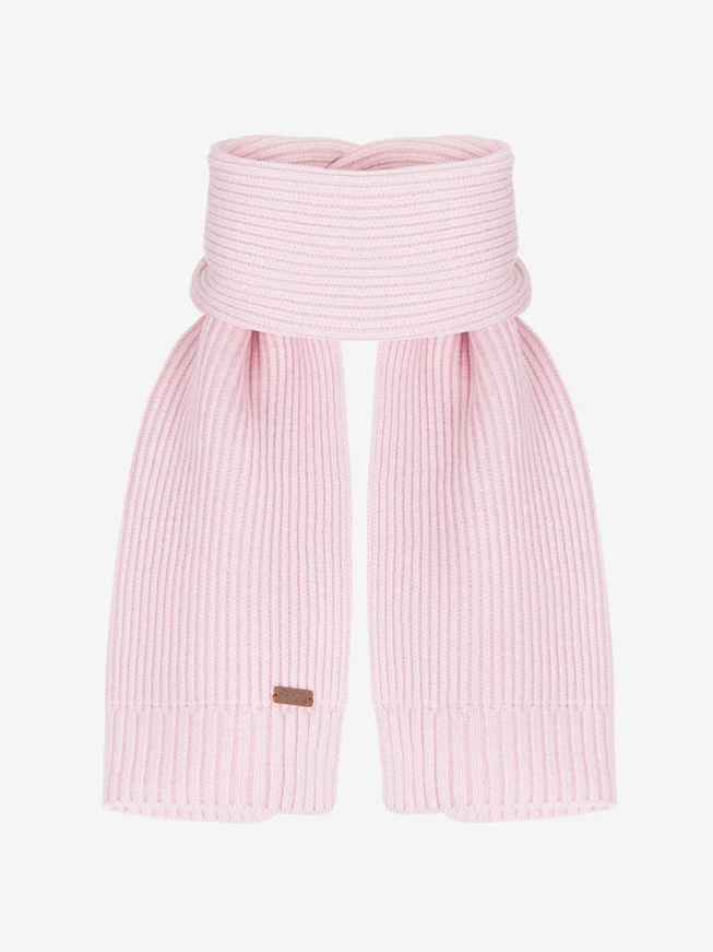 Light pink hat and scarf set