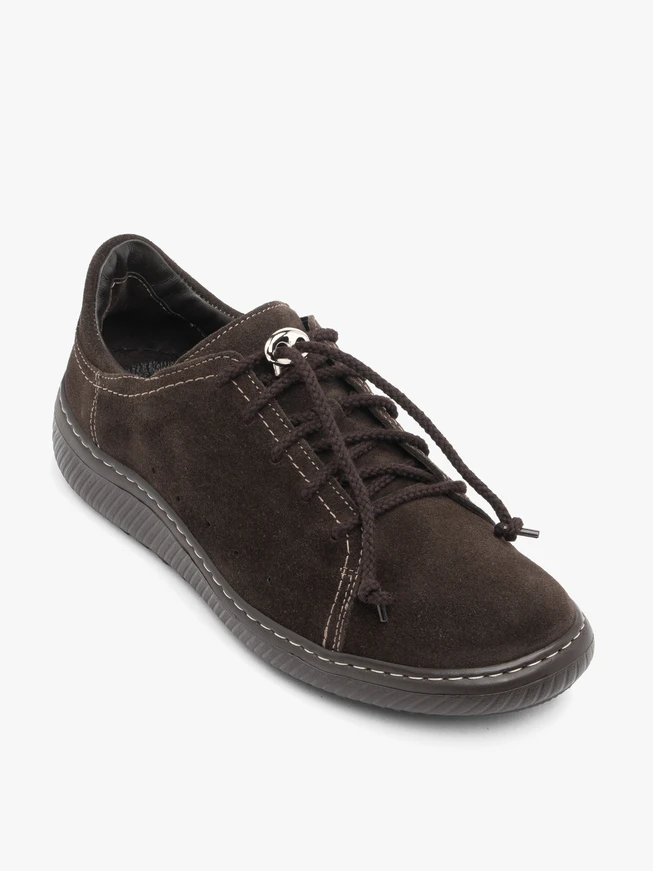 Dunkelbraune Sporthalbschuhe
