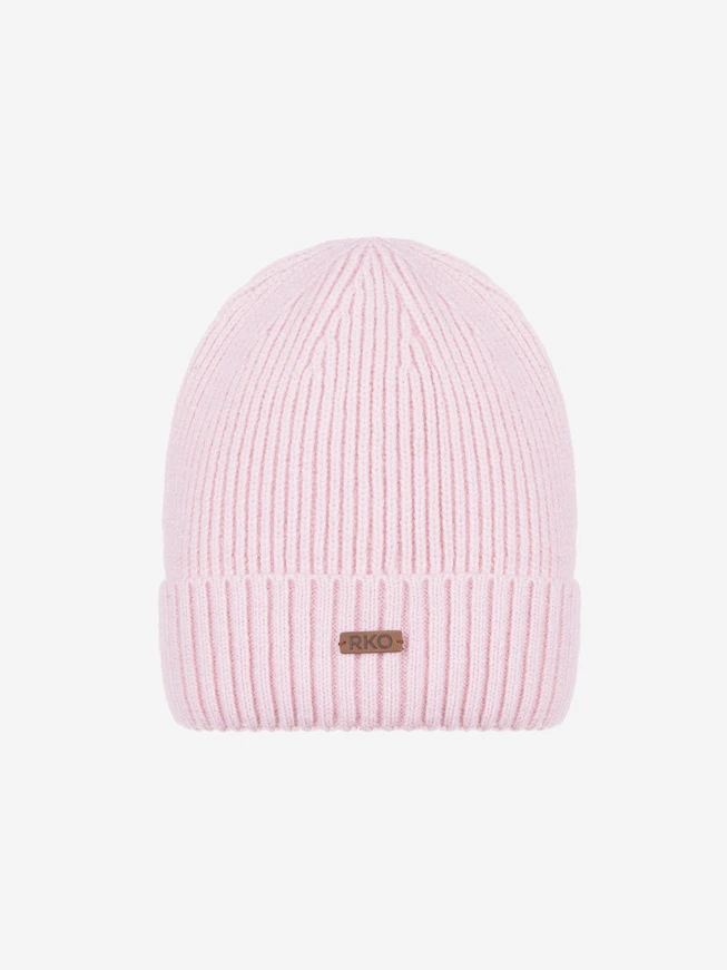 Light pink hat and scarf set