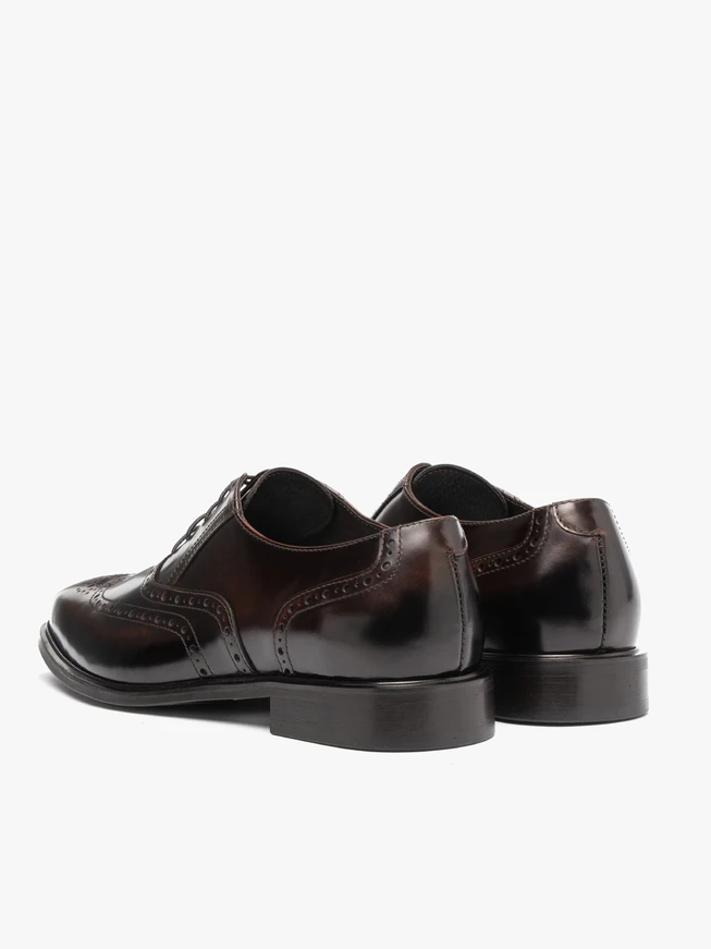 Dunkelbraune elegante Halbschuhe