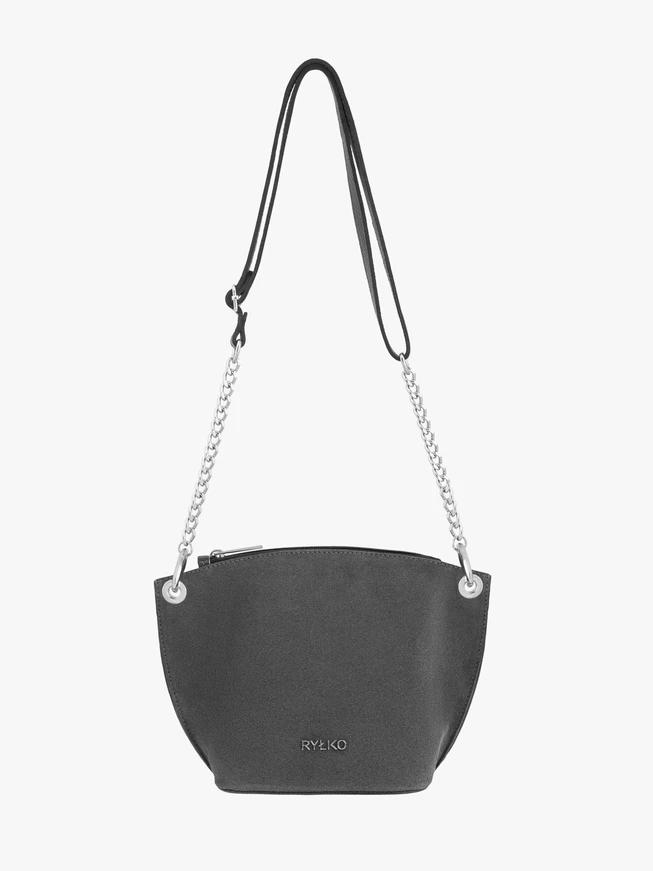 Dark gray handbag