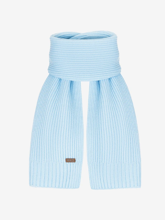 Light blue hat and scarf set