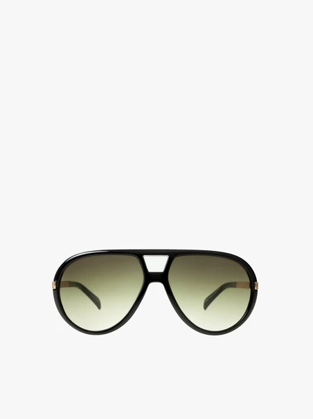 Czarne okulary unisex aviator