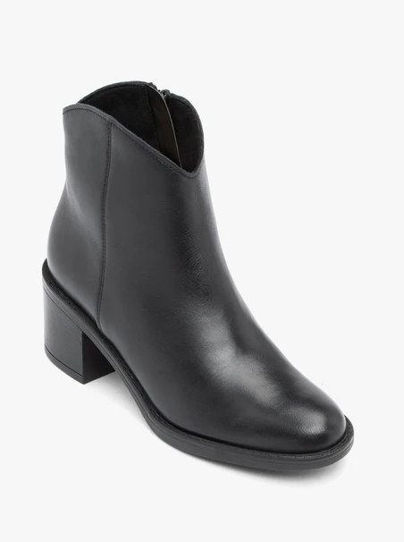 Schwarze Cowboystiefel aus Leder