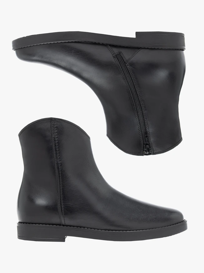 Schwarze Cowboystiefel aus Leder