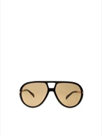 Unisexowe okulary aviator czarne