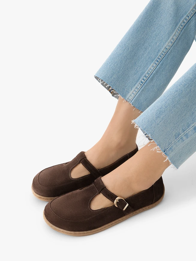 Olive barefoot ballerinas