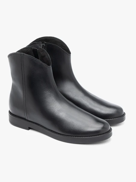Schwarze Cowboystiefel aus Leder