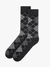 Cotton socks with a diamond pattern