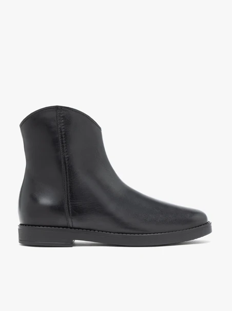 Schwarze Cowboystiefel aus Leder