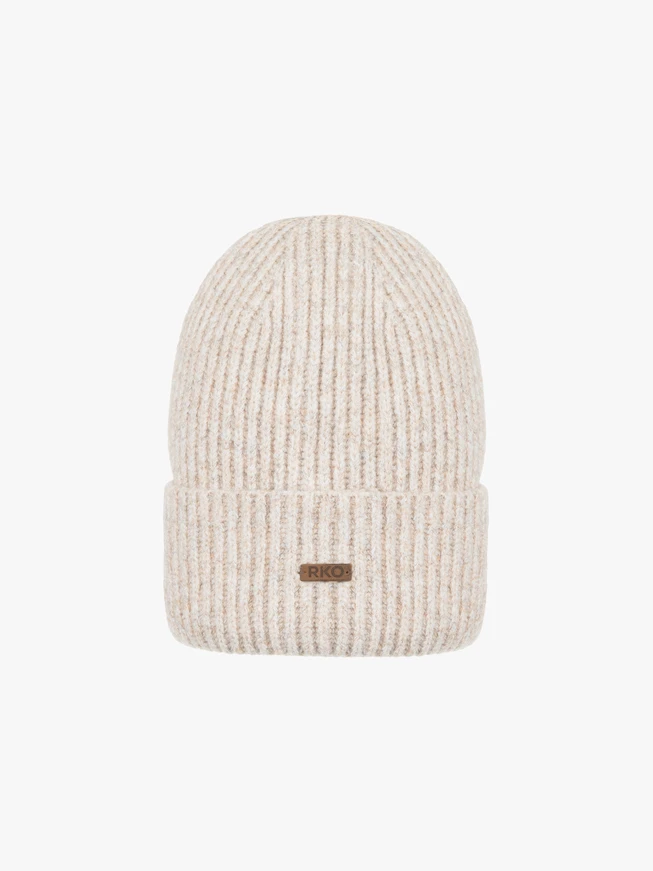 Beige hat with wool blend