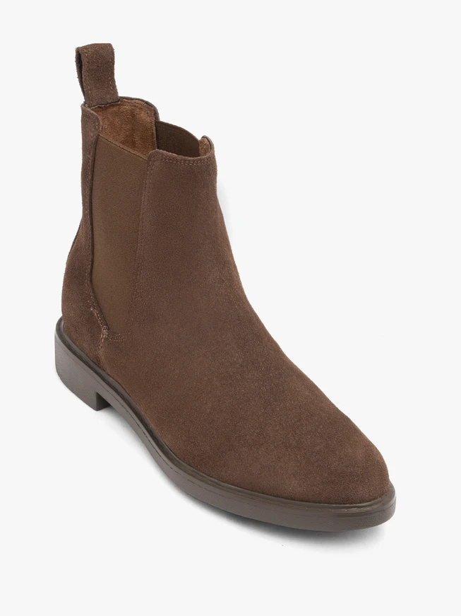 Brown leather slippers