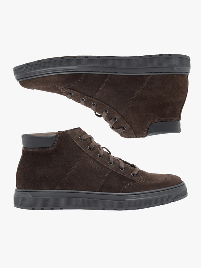 Dark brown sports sneakers