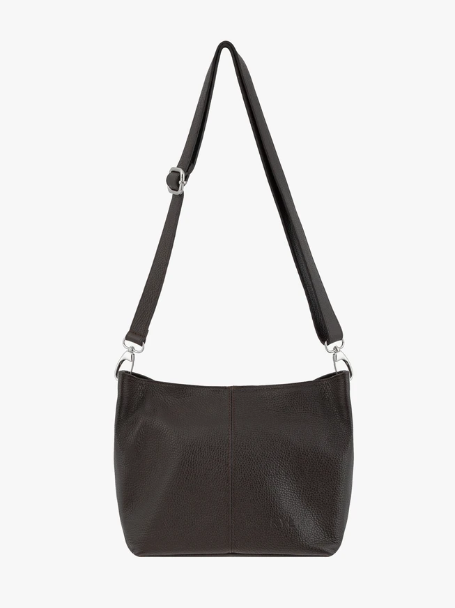 Ryłko Dark Brown Leather Shoulder Bag