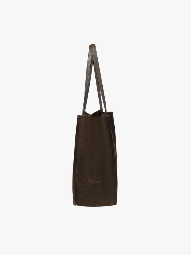 Große braune A4-Ledertasche