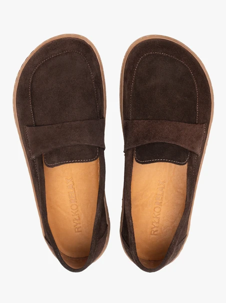 Brązowe mokasyny barefoot