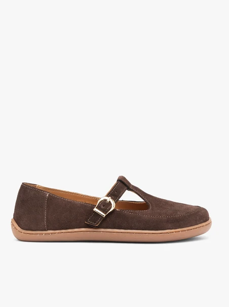 Olivefarbene Barfuß-Ballerinas
