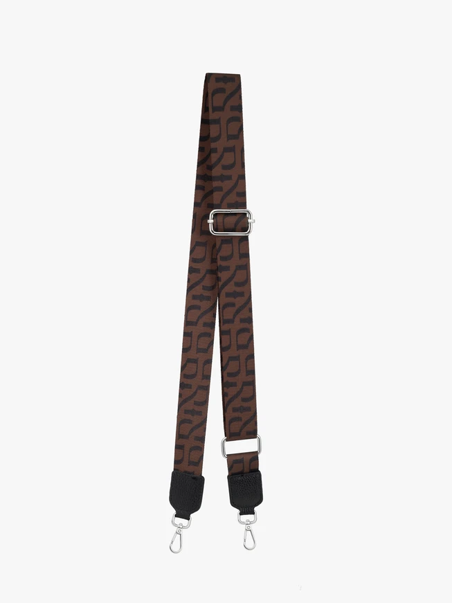 Ryłko Black and Brown Adjustable Bag Strap