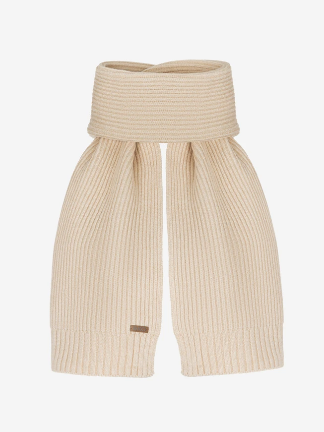 Beige hat and scarf set