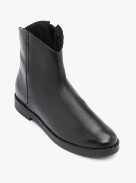 Schwarze Cowboystiefel aus Leder