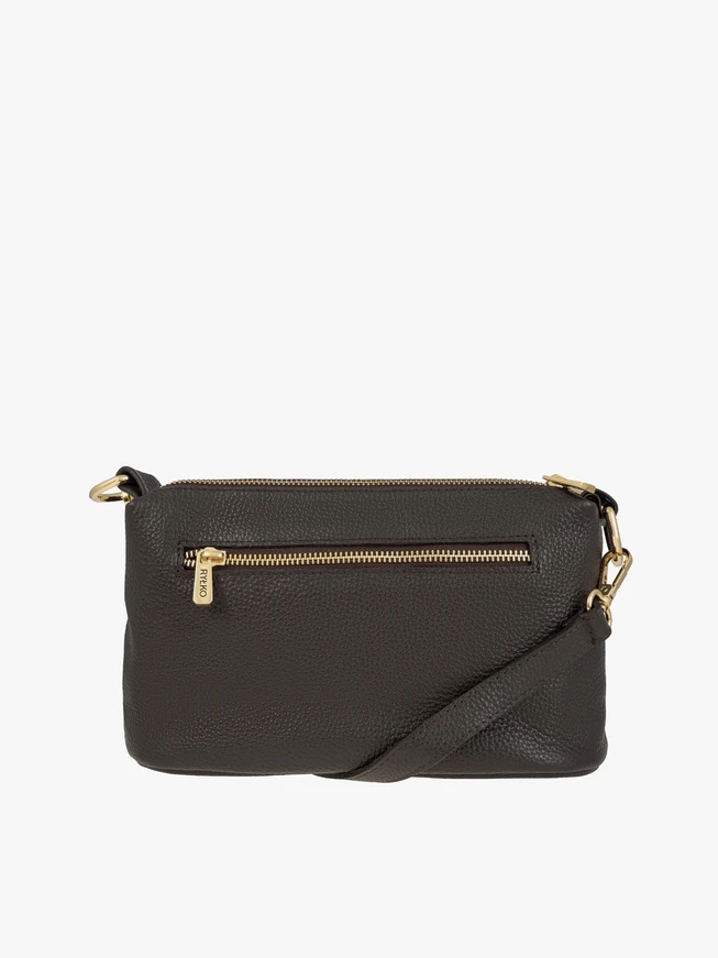 Ryłko Brown Leather &amp; Suede Shoulder Bag