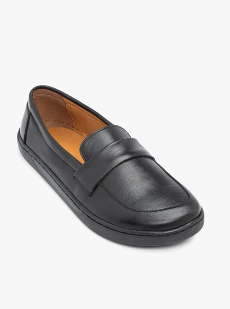 Czarne mokasyny barefoot