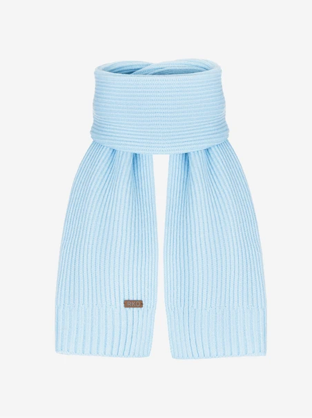 Light blue hat and scarf set