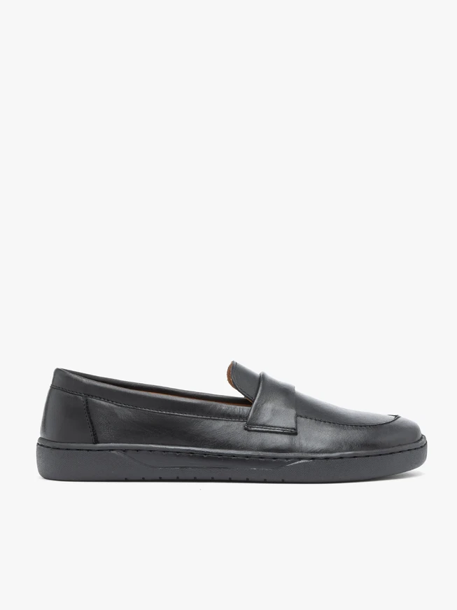 Czarne mokasyny barefoot
