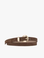 Light brown suede leather belt