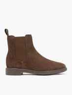 Brown leather slippers