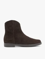 Dunkelbraune Cowboystiefel aus Velours