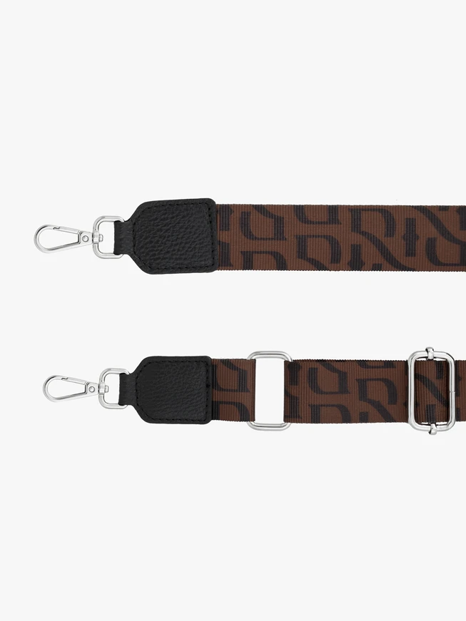Ryłko Black and Brown Adjustable Bag Strap