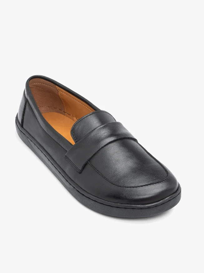 Czarne mokasyny barefoot