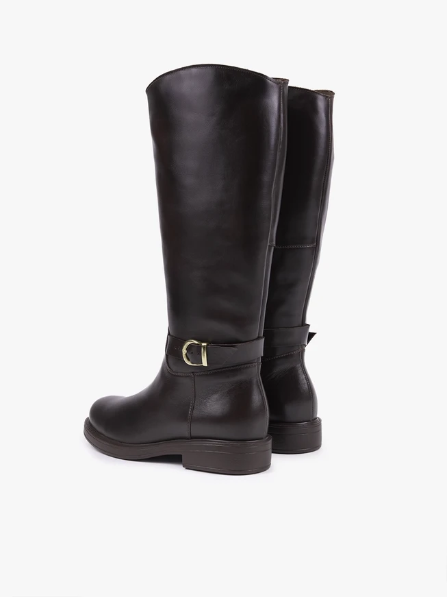 Dark brown riding boots