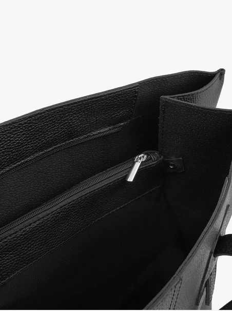 Schwarze große Shopper-Tasche