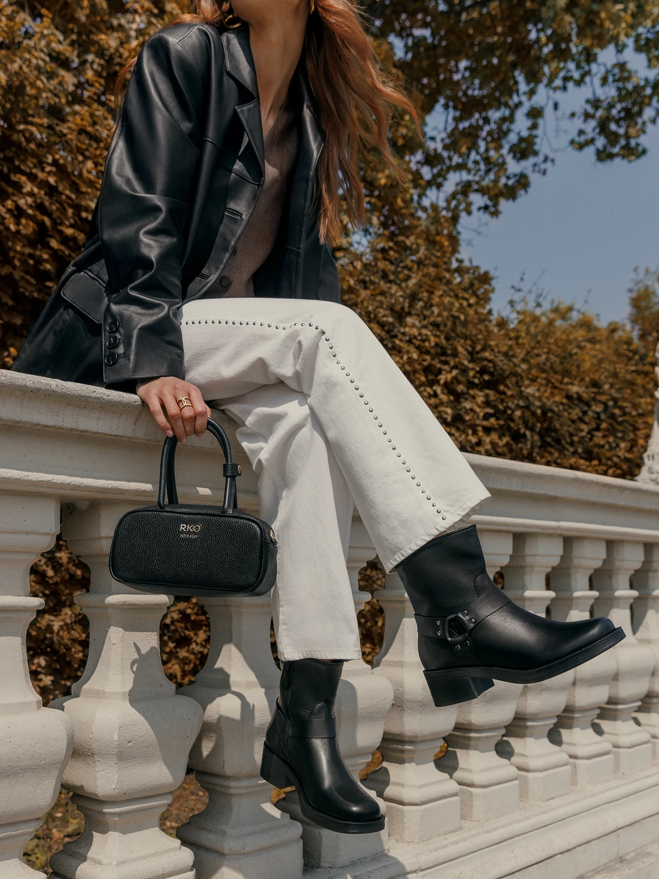 Botki biker boots detal
